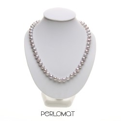šedý perlový náhdelník